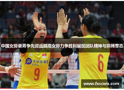 中国女排奋勇争先迎战越南女排力争胜利展现团队精神与拼搏意志